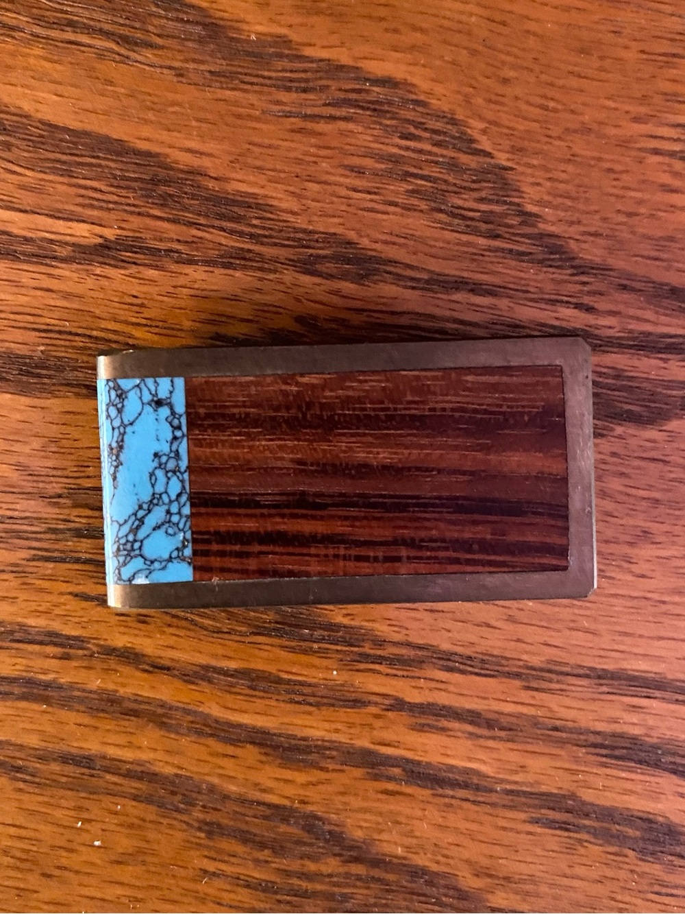 Sky West Vintage Money Clip - Turquoise Inlay